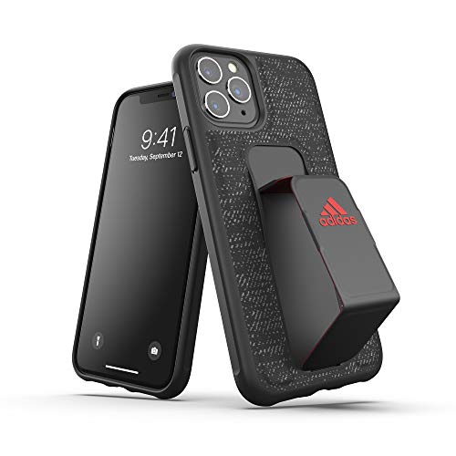 adidas Funda Deportiva Compatible con iPhone 11 Pro, Soporte de Agarre, Funda Protectora para teléfono móvil, Color Negro y Rojo adidas Funda Deportiva Compatible con iPhone 11 Pro, Soporte de Agarre, Funda Protectora para teléfono móvil, Color Negro y Rojo