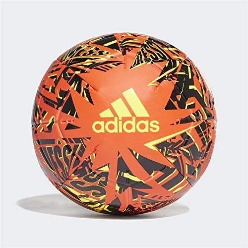 adidas Messi CLB Balón, Hombres, Rojsol/Negro/Amasol (Multicolor), 3