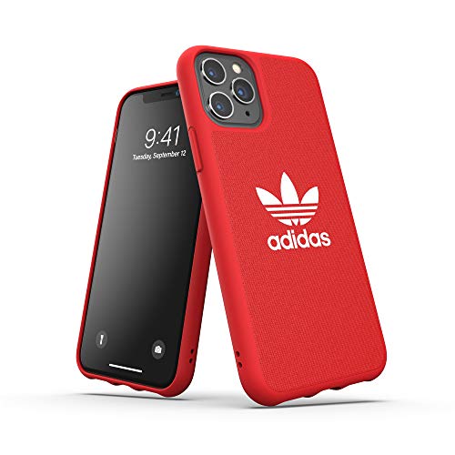 adidas Originals Adicolor - Carcasa Trasera para iPhone 11 Pro, Color Rojo