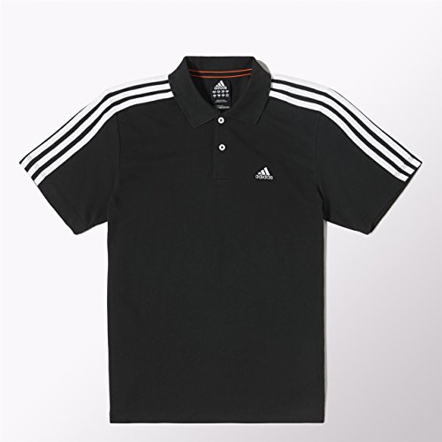 adidas - Polo de Squash para Hombre, tamaño S, Color Negro/Blanco