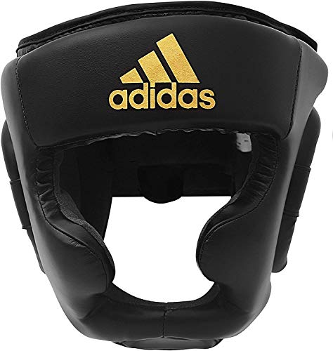 adidas Speed Super Pro Training HG Protección para la Cabeza, Unisex Adulto, Negro y Dorado, Medium