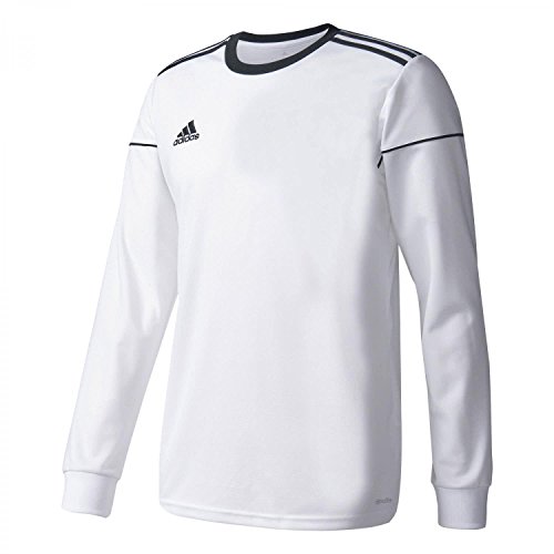 adidas Squad 17 JSY LS Camiseta de Manga Larga, Hombre, Blanco (Blanco/Negro), 3XL