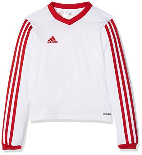 adidas Tabe 14 LS JSY Camiseta, Hombre, Blanco/Rojo, 116