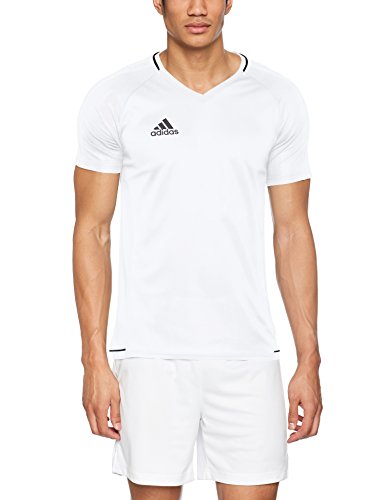 adidas Tiro 17 Training Jersey Camiseta, Hombre, Blanco (Negro), M
