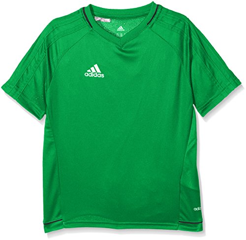 adidas Tiro 17 Training Jersey Youth Camiseta, niños, Verde (Negro/Blanco), 164