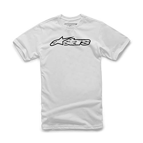Alpinestars Blaze Camiseta Clásica, Blanco Negro, XXL para Hombre