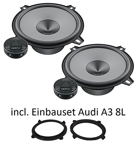 Altavoces para Audi A3 8L de Hertz Uno K130, 13 cm, sistema de componentes de 2 vías, incluye juego de montaje