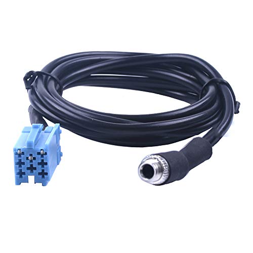 Cable adaptador auxiliar hembra de 3,5 mm para radio Blaupunkt reproductor de CD para Audi, VW Passat Polo Bora