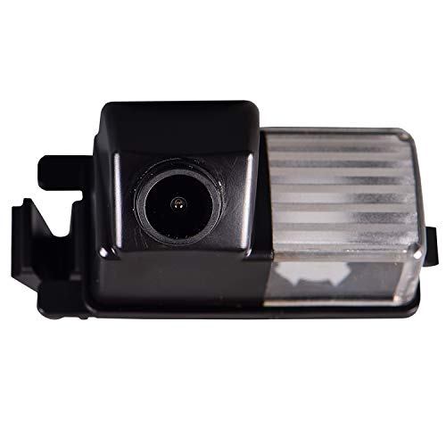 Cámara de marcha atrás actualizada de 1280 x 720p cámara integrada en la luz de la matrícula de la licencia de la cámara de reserva para Nissan 350Z 370Z Versa Tiida Sentra Cube GT-R Leaf