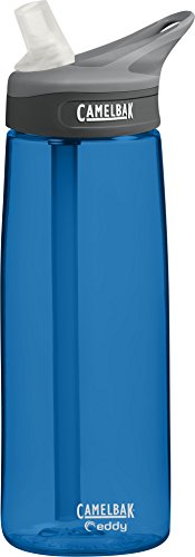 Camelbak Botella 'Eddy' Mod.16 - Botella a prueba de goteo, color azul, capacidad 0,75 litros Camelbak Botella 'Eddy' Mod.16 - Botella a prueba de goteo, color azul, capacidad 0,75 litros
