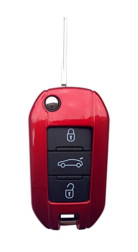 CK+ Citroen ABS - Carcasa para llave de coche C1 C2 C3 C4 Grand Picasso Cactus – Rojo