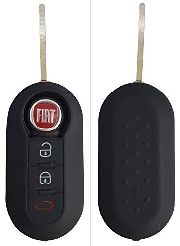 CK+ - Funda de silicona para llave de coche, para Fiat 500L, Panda, Punto, Bravo, Ducato, Cinquecento