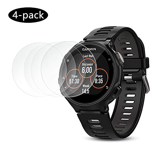 CKANDAY 4 Pantalla Protector de Paquetes Compatible con Garmin Forerunner 735XT, película Protectora de Vidrio Templado Reloj Inteligente para 735 XT Anti-Scratch 0.3mm 2.5D High Definition 9H Shield CKANDAY 4 Pantalla Protector de Paquetes Compatible con Garmin Forerunner 735XT, película Protectora de Vidrio Templado Reloj Inteligente para 735 XT Anti-Scratch 0.3mm 2.5D High Definition 9H Shield