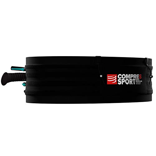 COMPRESSPORT Free Belt Pro XS/S - Cinturón de Running para Adultos, Color Negro