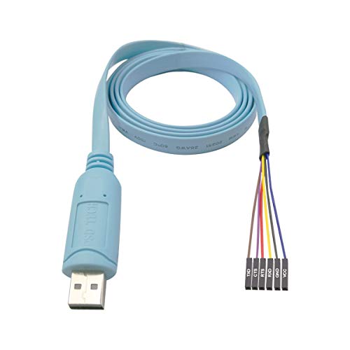 DSD TECH SH-U09BL USB para TTL Serial Cable con CP2102N Chip 1.2M/4FT