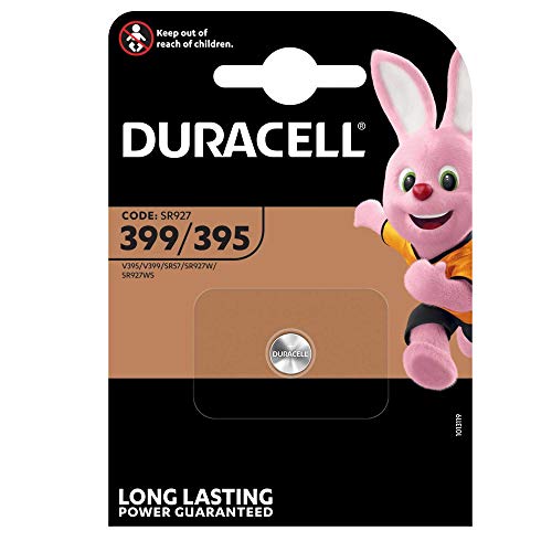 Duracell 399/395 - Pilas (Óxido de plata, Button/coin, Plata, 399/395)