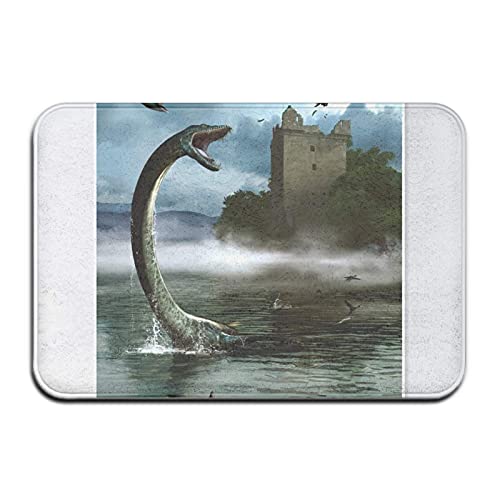 Felpudo antideslizante de poliéster para puerta de Loch Ness Monster de 60 x 40 cm Felpudo antideslizante de poliéster para puerta de Loch Ness Monster de 60 x 40 cm