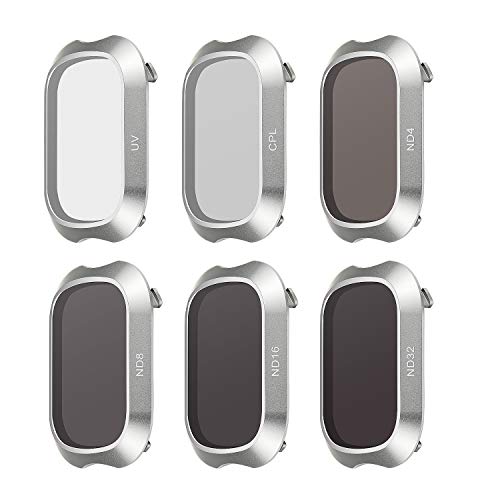 FEPITO 6 Pcs Filtros de Lentes Filtros Multicapa para dji Mavic 2 Pro, ND4 ND8 ND16 ND32 UV CPL, dji Mavic 2 Pro Accesorios FEPITO 6 Pcs Filtros de Lentes Filtros Multicapa para dji Mavic 2 Pro, ND4 ND8 ND16 ND32 UV CPL, dji Mavic 2 Pro Accesorios