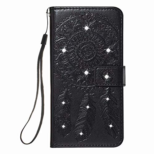 Funda para Xiaomi Mi Note 10/Xiaomi Mi Note 10 Pro, 3D Bling Gems Diamond PU Cuero Flip Wallet Cases Brillante Crystal Rhinestone Girly Cover con hebilla magnética Tarjeta ranura soporte negro Funda para Xiaomi Mi Note 10/Xiaomi Mi Note 10 Pro, 3D Bling Gems Diamond PU Cuero Flip Wallet Cases Brillante Crystal Rhinestone Girly Cover con hebilla magnética Tarjeta ranura soporte negro
