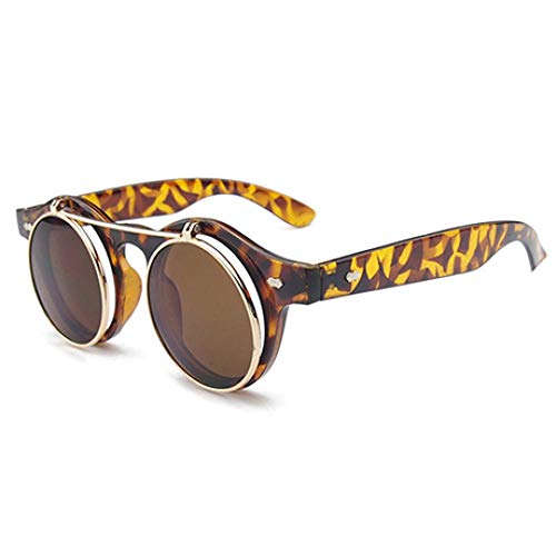 Gafas de Sol Sunglasses Gafas De Sol Mujer Hombre Square Double Flip Lente Cover Punk Gafas De Sol Clear HD Multi