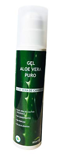 Gel Aloe Vera Puro de 200ml. 100% Aloe Vera de cultivo ecológico, 0% agua añadida, sin conservantes ni perfume