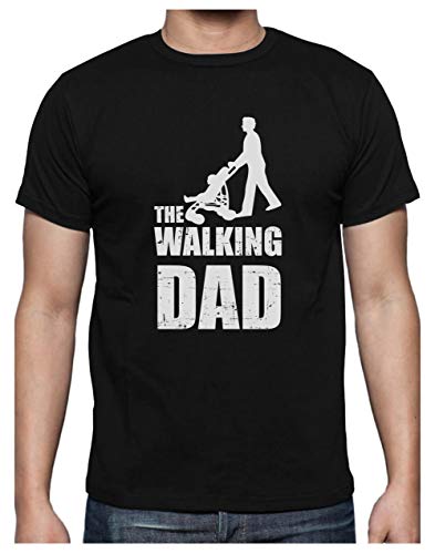 Green Turtle T-Shirts Camiseta para Hombre- Regalos Originales para Padres Primerizos - The Walking Dad Medium Negro