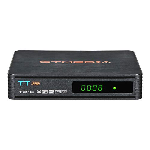 GT MEDIA TT Pro Decodificador TDT HD DVB-T/T2 Sintonizador de TV por Terrestre Cable con Antena WiFi USB MPEG-2/4 H.265 1080P Full HD PVR Receptore de TDT GT MEDIA TT Pro Decodificador TDT HD DVB-T/T2 Sintonizador de TV por Terrestre Cable con Antena WiFi USB MPEG-2/4 H.265 1080P Full HD PVR Receptore de TDT