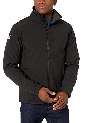 Helly Hansen Paramount Resistente Al Agua Y Al Viento Y Respirable Chaqueta De Softshell, Hombre, Negro, M