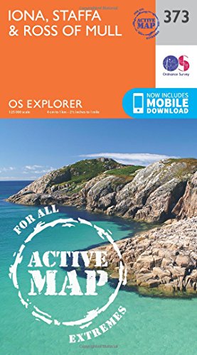 Iona, Staffa and Ross of Mull: 373 (OS Explorer Active Map)