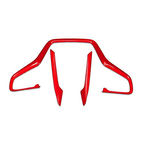 IUASNZ Interior del Coche Rojo del Ajuste de la Cubierta del Volante de plástico ABS, para Honda Civic 2016-2020 10th