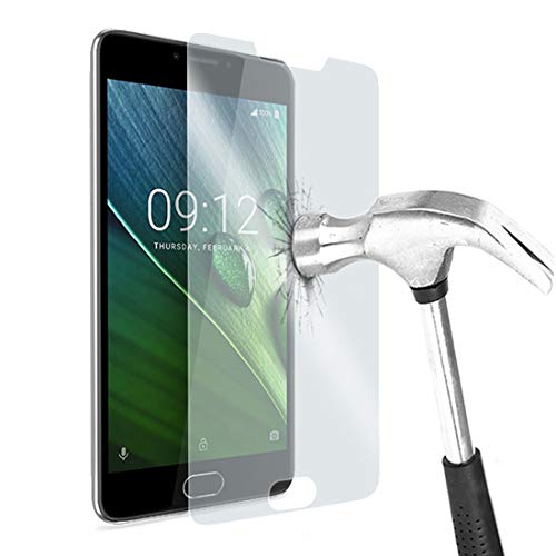 Karylax - Protector de pantalla de vidrio templado Nano flexible irrompible, dureza 9H, ultrafino 0,2 mm y 100% transparente para smartphone Acer Liquid Zest 4G (Pack de 2)