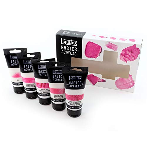 Liquitex Set 5 tubos de aditivos (pasta para modelar, medium gel brillante, gesso, médium iridiscente, gel de textura áspera) Liquitex Set 5 tubos de aditivos (pasta para modelar, medium gel brillante, gesso, médium iridiscente, gel de textura áspera)