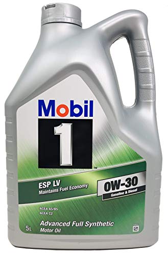 Mobil 1 Aceite 100% Sintético Motor Gasolina Diesel ESP LV 0W-30, 5 litros