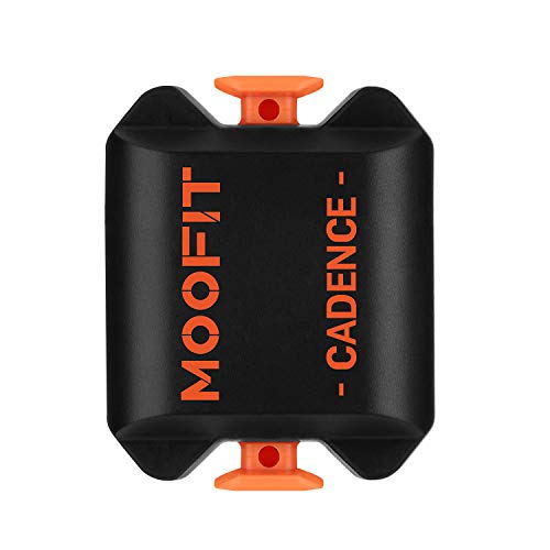 moofit Sensor Cadencia de Ciclismo con Bluetooth y Ant+ Medidor de Cadencia Ciclismo Impermeable IP67 Sensor Cadencia Bici para Wahoo Rouvy Zwift iCardio para iOS, Android