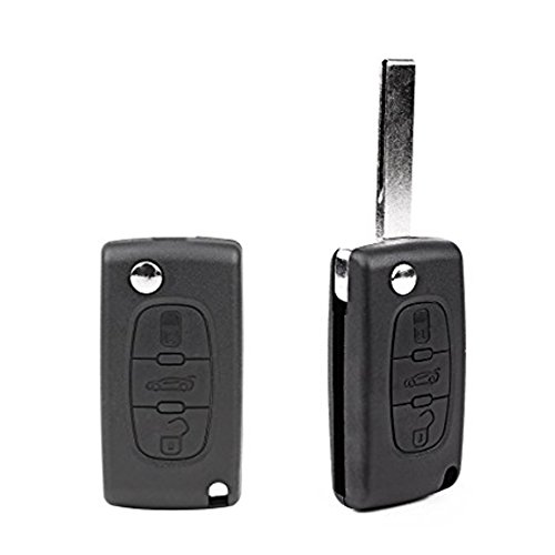 Ndier - Carcasa para llave de Peugeot 207sw, 307sw, 407/308 y 607