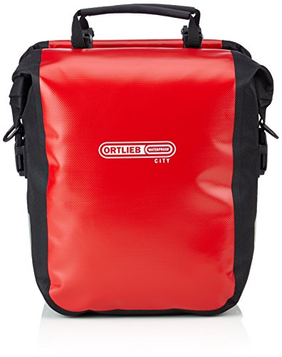 Ortlieb Front-Roller City - Bolsa para Ruedas Delanteras de Bicicleta Rojo Multicolor Talla:30x25x14