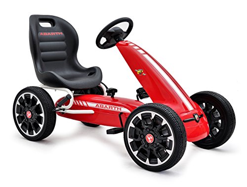 Pedal Go Kart, Abarth licencia, de coche, niños pedal Go carro, neumáticos EVA 3 – 8 años, color rojo