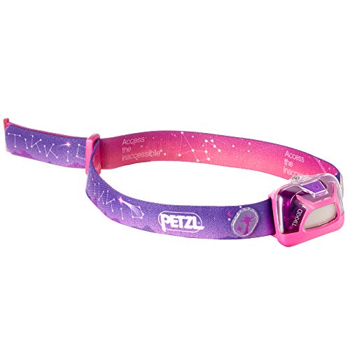 PETZL PT-E091BA01 TIKKID (Linterna con Cinta para Cabeza, Rosa, IPX4, CE, CPSIA, 4, 30 LM), Unisex Adulto, Talla única