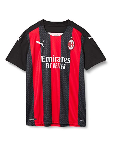 PUMA AC Milan Temporada 2020/2021 Camiseta Primera Equipación Replica, Unisex niños, Tango Red Black, 116
