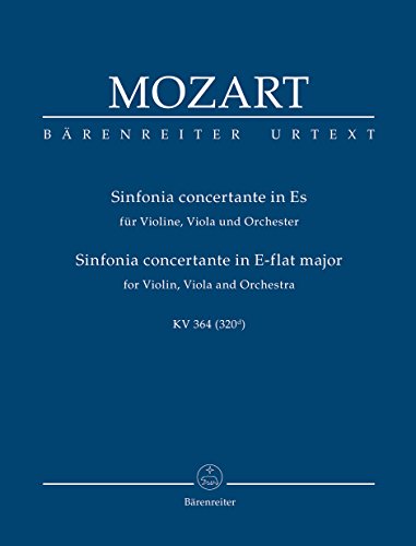 Sinfonia concertante für Violine, Viola und Orchester Es-Dur KV 364 (320d). Studienpartitur, Urtextausgabe