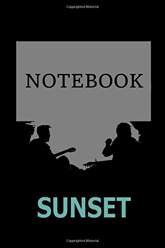 SUNSET NOTEBOOK - GREAT DREAMS: Summer notebook for teens - Summer camp journal - 6" x 9" - 100 pages with dots to write and draw in.