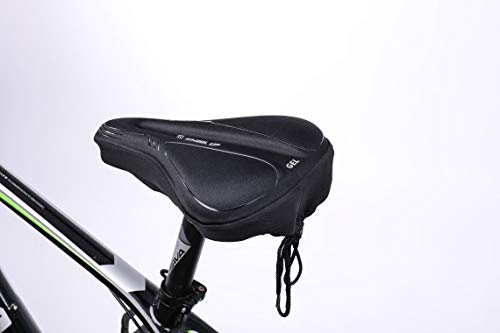 SUPERNIGHT Sillines de bicicleta de carretera, cómodos cojines acolchados de gel con funda resistente al agua y al polvo SUPERNIGHT Sillines de bicicleta de carretera, cómodos cojines acolchados de gel con funda resistente al agua y al polvo