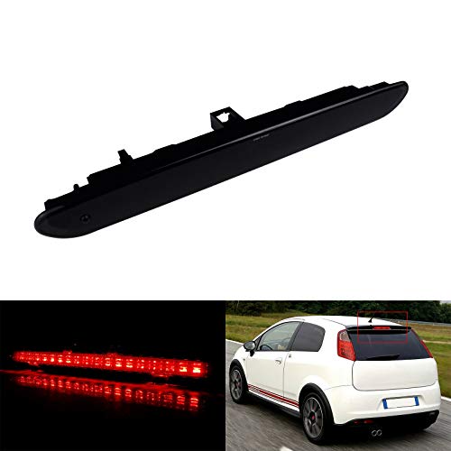 Tercera Luz de Freno, Montaje Alto Luz de Freno 51974522 2122000407 Compatible con Fiat Grande Punto 2005-2012, Point 2012-2020 y Punto Evo 2008-2020 (Negro) Tercera Luz de Freno, Montaje Alto Luz de Freno 51974522 2122000407 Compatible con Fiat Grande Punto 2005-2012, Point 2012-2020 y Punto Evo 2008-2020 (Negro)