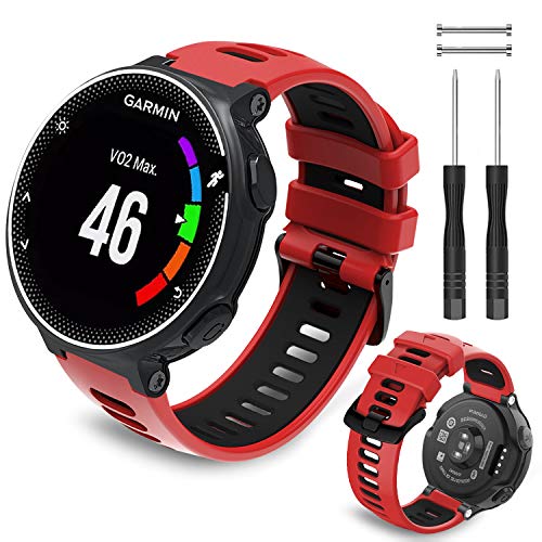 Th-some Correa para Garmin Forerunner 735XT - Compatible con Forerunner 235 Correa de Reloj, Pulsera de Reemplazo Silicona Suave Sports Banda para Forerunner 220, 230, 620, 630 y 237 Smart Watch