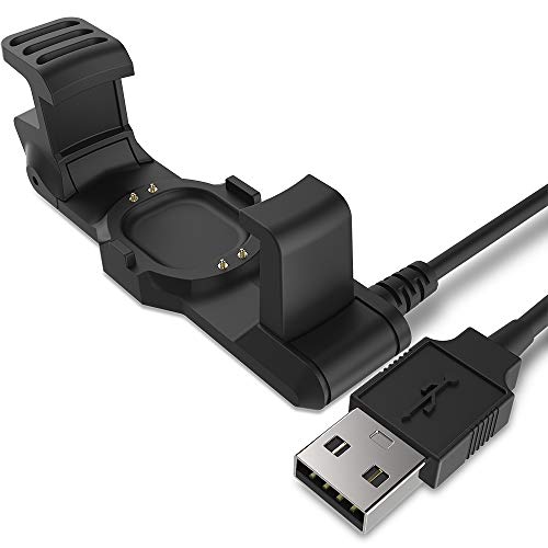 TUSITA Cargador para Garmin Forerunner 225 GPS Watch - Cable de Carga USB Clip Cradle 100cm - Accesorios SmartWatch Fitness Tracker