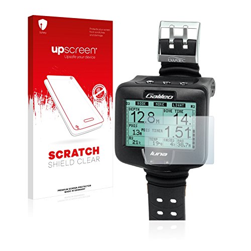 upscreen Protector Pantalla Compatible con Uwatec Galileo Luna Película Protectora – Transparente, Anti-Huellas