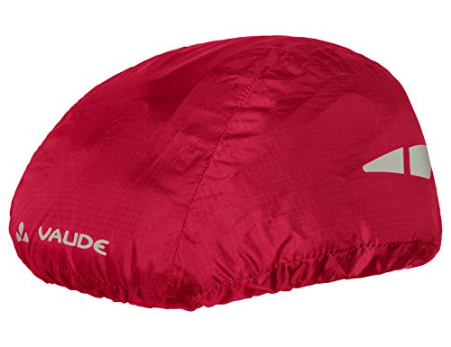VAUDE Helmet Raincover - Funda Impermeable para Cascos de Ciclismo, Color Rojo, Talla Única