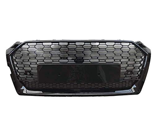 Xinshuo Rejilla del radiador del frente del acoplamiento del tipo del panal del ABS para RS5 Style A5 / S5 2017-2019