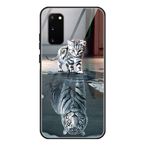 ZhuoFan Funda Samsung Galaxy S20, Cárcasa Silicona 3D Cristal Templado con Dibujos Design Antigolpes de Protector Case Cover Piel Fundas para Movil Samsung Galaxy S20, Tigre ZhuoFan Funda Samsung Galaxy S20, Cárcasa Silicona 3D Cristal Templado con Dibujos Design Antigolpes de Protector Case Cover Piel Fundas para Movil Samsung Galaxy S20, Tigre