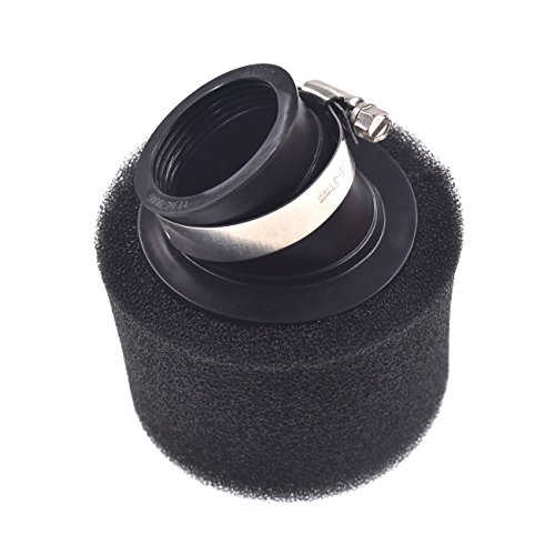 110cc 125cc 38 mm Filtro de espuma de doble Peformance en ángulo Aire Fr Pit bici de la suciedad Negro 110cc 125cc 38 mm Filtro de espuma de doble Peformance en ángulo Aire Fr Pit bici de la suciedad Negro